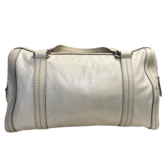 Vintage Gucci Duchessa Boston bag/purse/handbag. Cream colored. Leather. - Picture 2 of 16